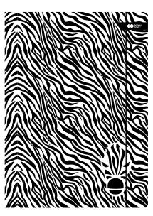 Opakowanie Teczka kartonowa z gumką Black&White Zebra 24x31cm Happy Color