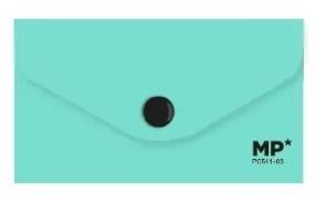 Opakowanie Teczka kopertowa 62x105mm na zatrzask turkusowa
