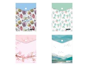 Opakowanie Teczka kopertowa na zatrzask M A6 PP dziecięcy mix