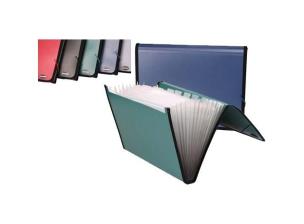 Opakowanie Teczka na gumkę A4 PP z przegrodami mix 82260