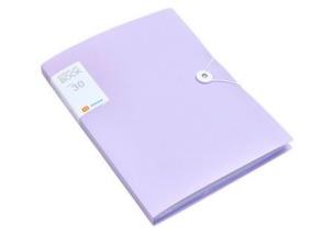 Opakowanie Teczka plastikowa na gumkę z koszulkami fioletowa