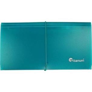 Opakowanie Teczka segregująca DL 13 przegródek turkusowa