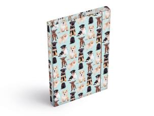 Opakowanie Teczka skrzydłowa z gumką A4 Psy