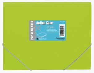 Opakowanie Teczka skrzydłowa z gumką jasny zielony