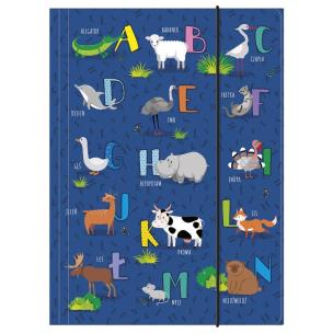 Opakowanie Teczka z gumką A4 Alfabet DERFORM