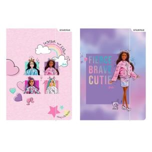 Opakowanie Teczka z gumką A4 Barbie 10 sztuk mix
