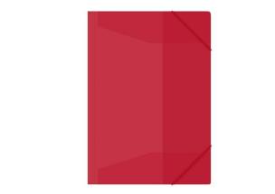 Opakowanie Teczka z gumką A4 czerwona