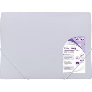 Opakowanie Teczka z gumką A4 PP pastel liliowa STRIGO