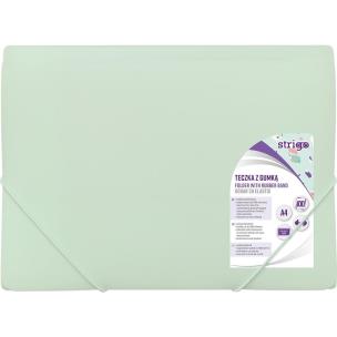 Opakowanie Teczka z gumką A4 PP pastel miętowa STRIGO