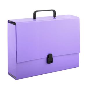 Opakowanie Teczka z rączką A4  10 cm Penmate 10 fioletowa pastelowa