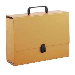 Opakowanie Teczka z rączką A4 10 cm Penmate pomarańczowa pastelowa