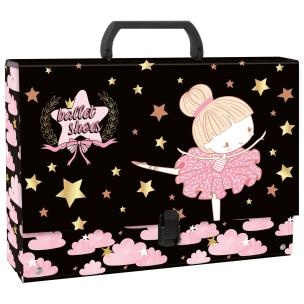 Opakowanie Teczka z rączką gruba Baletnica 12 DERFORM