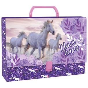 Opakowanie Teczka z rączką gruba Konie 25 DERFORM