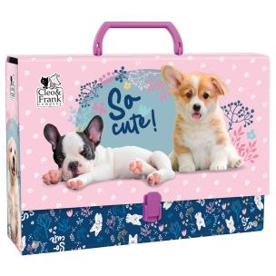 Opakowanie Teczka z rączką gruba Cleo i Frank Pies 34