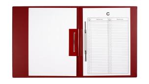 Opakowanie Teczki do Akt Osobowych blaszki + wąsy bordo