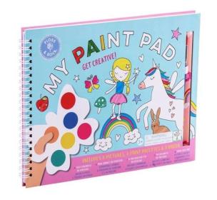 Tęczowe Wróżki. Kreatywne kolorowanki z farbkami. Wydawca: Floss & Rock. Multiszop.pl Opakowanie Tęczowe Wróżki. Kreatywne kolorowanki z farbkami