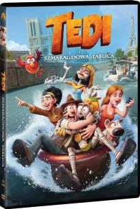 Tedi i szmaragdowa tablica DVD. Autor: Enrique Gato. Multiszop.pl Okładka książki Tedi i szmaragdowa tablica DVD