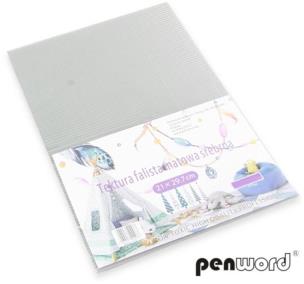 Opakowanie Tektura A4 falista matowa srebrna 5szt