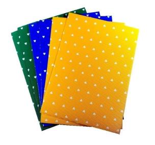 Opakowanie Tektura E kolorowa w serca 25x35cm 6 ark