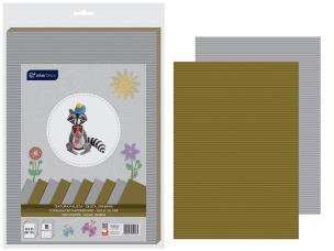 Opakowanie Tektura falista B4 złota/srebrna 10 arkuszy