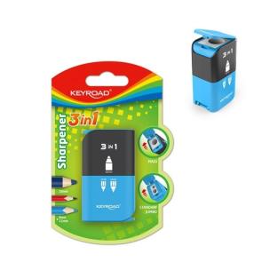 Opakowanie Temperówka 3w1 plastikowa potrójna MIX