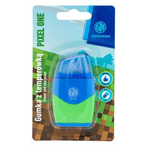 Opakowanie Temperówka i gumka 2w1 Astrakids Pixel One