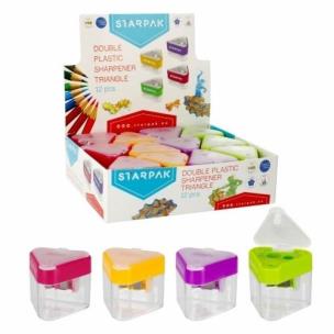 Opakowanie Temperówka plastikowa podwójna trójkąt (12szt)