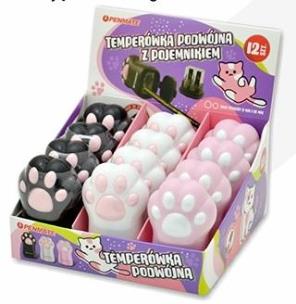 Opakowanie Temperówka podwójna Kocia Łapka (12szt) PENMATE