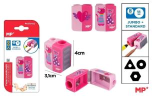 Opakowanie Temperówka podwójna - Kotki / serce