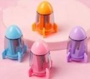 Opakowanie Temperówka z pojemniczkiem. Rakieta MIX