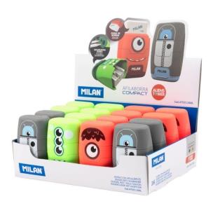 Temperówko-gumka Compact Aliens (16szt) MILAN. Wydawca: MILAN. Multiszop.pl Opakowanie Temperówko-gumka Compact Aliens (16szt) MILAN
