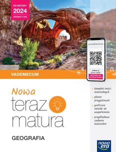 Teraz matura 2023 Geografia Vademecum zakres rozszerzony 2023/24. Autor: 2023/24. Multiszop.pl Okładka książki Teraz matura 2023 Geografia Vademecum zakres rozszerzony 2023/24