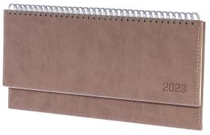 Opakowanie Terminarz 2023 leżący Vivella brązowy