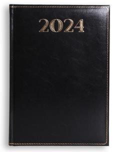 Opakowanie Terminarz 2024 A5 dzienny Madrid - czarny