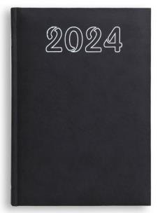 Opakowanie Terminarz 2024 A5 dzienny Standard - czarny