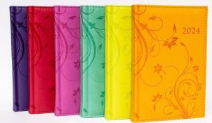Opakowanie Terminarz 2024 dzienny B6 Vivella kwiaty MIX