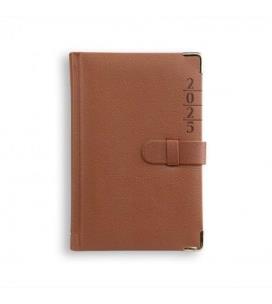 Opakowanie Terminarz 2025 B6 LUX z zapinką brązowy