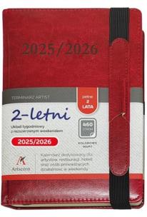Opakowanie Terminarz 2025 dwuletni Artist Nebraska MIX