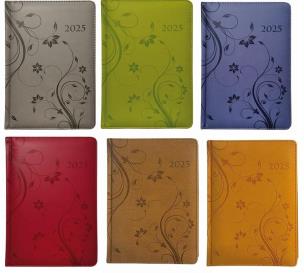 Opakowanie Terminarz 2025 dzienny A5 Vivella pastele kwiaty