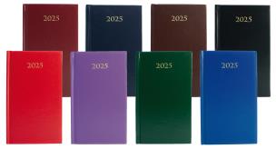 Opakowanie Terminarz 2025 kieszonkowy tygodniowy twardy mix kolorów