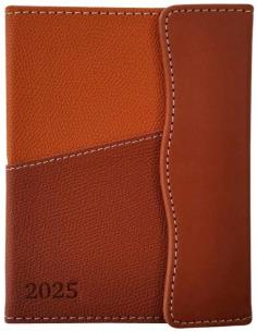 Opakowanie Terminarz 2025 tygodniowy A6+ 2 kolory Waran brąz