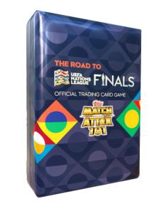 The Road to UEFA Nations League Mega puszka z kartami. Wydawca: Topps. Multiszop.pl Opakowanie The Road to UEFA Nations League Mega puszka z kartami