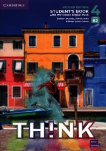Think Level 4 Student's Book with Workbook Digital Pack British English. Autor: Puchta Herbert, Stranks Jeff, Lewis-Jones Peter. Multiszop.pl Okładka książki Think Level 4 Student's Book with Workbook Digital Pack British English