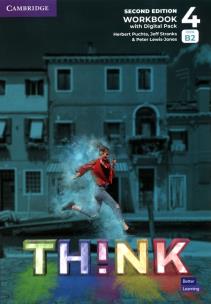 Think Level 4 Workbook with Digital Pack British English. Autor: Puchta Herbert, Stranks Jeff, Lewis-Jones Peter. Multiszop.pl Okładka książki Think Level 4 Workbook with Digital Pack British English