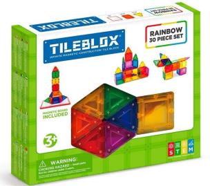 TILEBLOX ZESTAW TĘCZOWY 30 EL. Z TABLICĄ MAGNETYCZNĄ. Wydawca: MAGFORMERS. Multiszop.pl Opakowanie TILEBLOX ZESTAW TĘCZOWY 30 EL. Z TABLICĄ MAGNETYCZNĄ