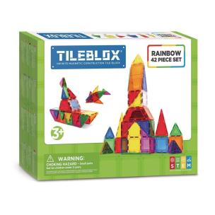 TILEBLOX ZESTAW TĘCZOWY 42 EL.. Wydawca: MAGFORMERS. Multiszop.pl Opakowanie TILEBLOX ZESTAW TĘCZOWY 42 EL.