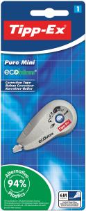 Opakowanie TIPP-EX Pure Mini ECOlutions Tape Korektor Blister 1szt