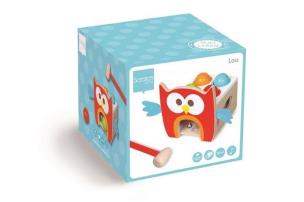 Toc - Toc Przebijanka Sowa. Wydawca: Scratch. Multiszop.pl Opakowanie Toc - Toc Przebijanka Sowa