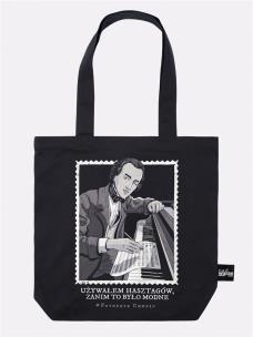 Opakowanie Torba bawełniana czarna Fryderyk Chopin