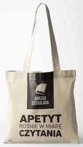 Opakowanie Torba eko kremowa. Apetyt rośnie w miarę czytania